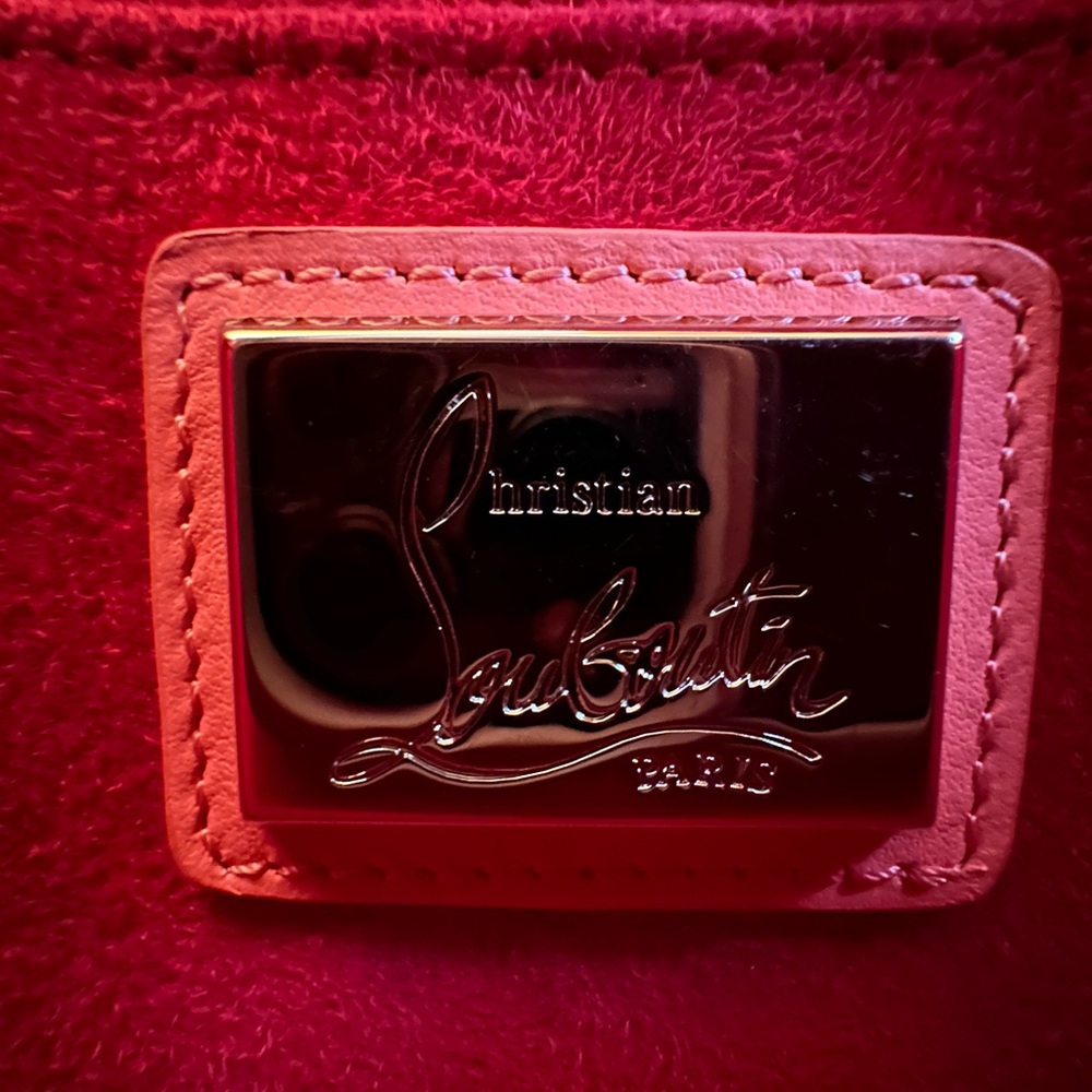 Christian Louboutin Tribouli Leather Handbag in Coral/Peach - Picture 14 of 15